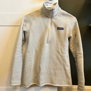 Patagonia Off-White Better Sweater Quarter-Zip Fleece Pullover